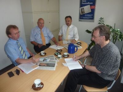 v. l.: Matthias Baaß, Helmut Beck, Eberhard Petri, Peter Wiest