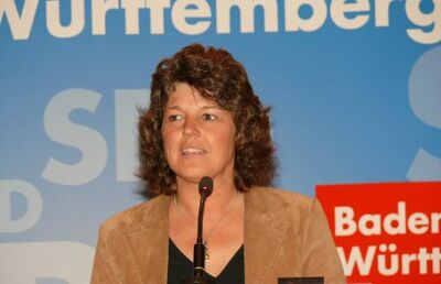 Ute Vogt auf dem Wieslocher Kreisparteitag